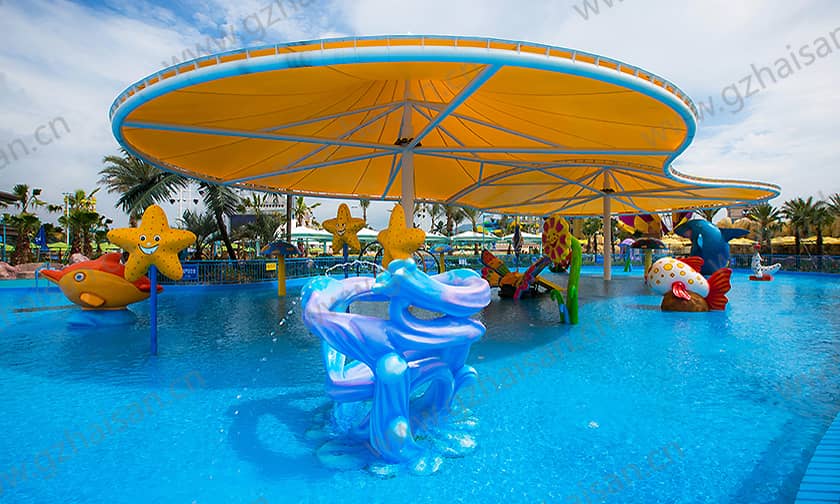 浙江宁波大目湾阿拉的海水上乐园小谐游乐场戏水小品