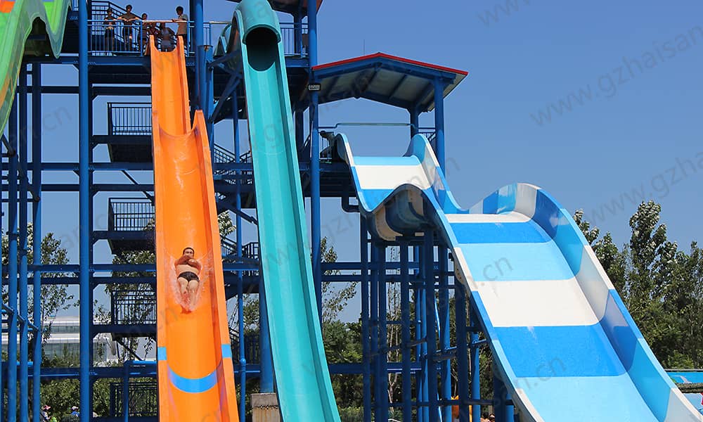 河北保定海森水上大世界高速滑道、家庭宽滑梯